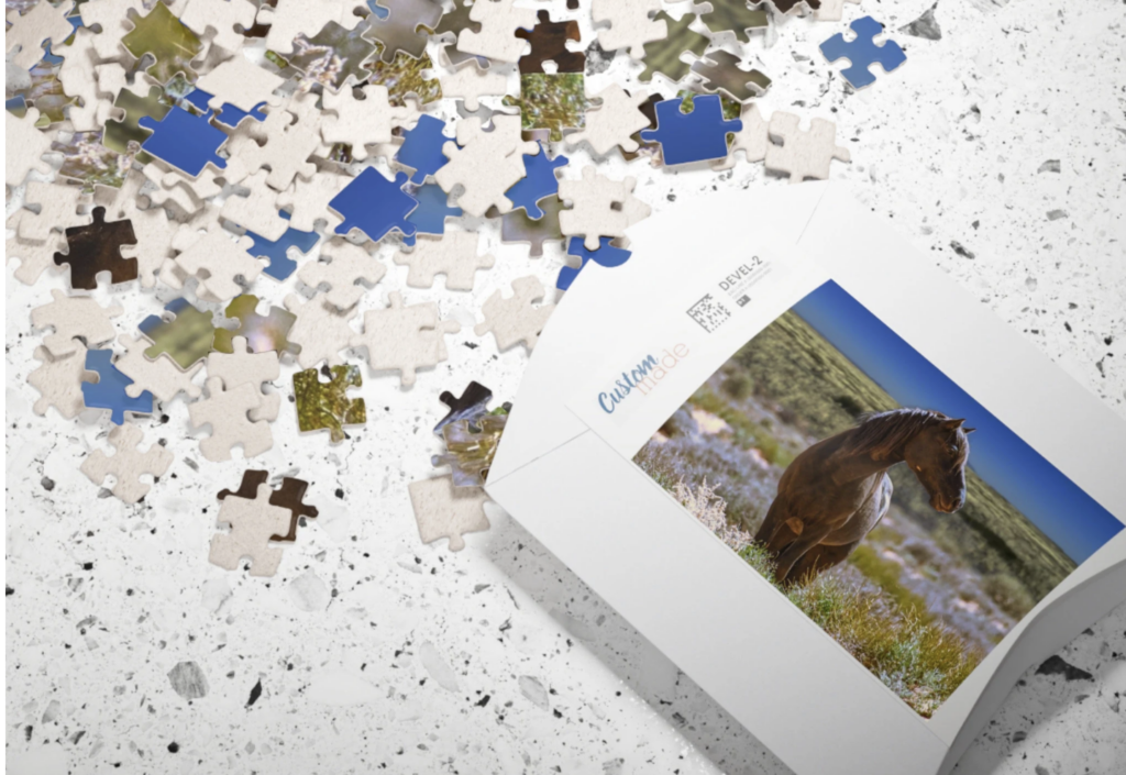 Wild Horse Puzzle - Equine Art Photo, Animal Puzzle - Arizona Landscape